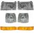 1992-1997 Ford Bronco F-Series Truck Front-Left and Right Headlights & Parking Corner Lights Pair Kit