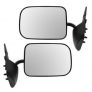 1994-1997 Dodge Ram 1500 2500 3500 Truck Manual Textured Black Mirror Pair