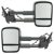 1999-2007 Chevrolet GMC Power Heated Manual-Folding Textured Black Manual-Telescoping Towing Mirror Pair
