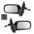 2000-2005 Toyota Echo Manual Lever Operated Remote Mirrors Pair