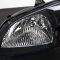 2001-2003 Honda Civic 2/4Dr Coupe Sedan JDM Black Headlights