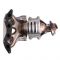 18160-PLM-A00 | 2001-2005 Honda Civic 1.7L L4 SOHC Exhaust Manifold with Catalytic Converter