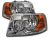 2003-2006 Ford Expedition Chrome Front Left Right Headlights Pair