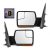 2004-2014 Ford F-150 Power Heated Signal Memory Mirrors with Chrome & Black Caps Pair