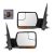 2004-2014 Ford F-150 Power Heated Turn Signal Mirrors with Chrome & Black Caps Pair