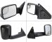 2004-2014 Ford F-150 Power Heated Turn Signal Mirrors with Chrome & Black Caps Pair