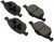 2004-2017 Ford Mazda Volvo New Premium Complete Set of Front Ceramic Disc Brake Pads with Shims