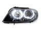 2006-2008 BMW E90/E91 3-Series F30 Style V3 LED U Ring Angel Eye Headlights