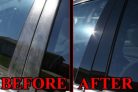 2006-2009 Ford Fusion & Mercury Milan Black Pillar Post 6 Pieces Door Trim Cover