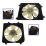 2006-2011 Honda Civic Radiator & A/C Condenser Cooling Fan Assembly Pair