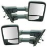 2007-2014 Ford F150 Truck Power Heated Smoked Lens Towing Mirror Pair