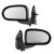 2007-2017 Jeep Compass Side View Mirrors Manual Folding Left & Right Pair