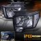 2009-2014 Ford-150 Pickup SVT Raptor FX4 FX2 Lariat Harley Davidson Black Headlights