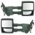 2011-2015 Ford Expedition Lincoln Navigator Power Heated Puddle Light Dual Arm Towing Mirror Pair