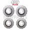 2013-2015 Audi RS5 Front & Rear Vented Drilled Steel Disc Brake Rotors and Pads Kit