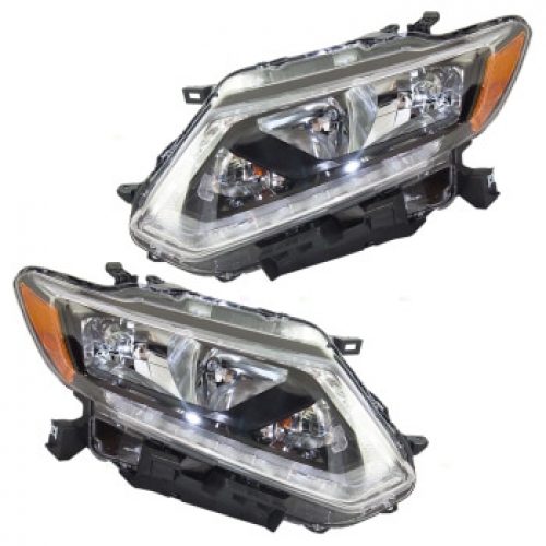 2014-2016 Nissan Rogue Front Headlight Assembly Pair ...