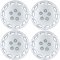 42621AA030 | 1997-1999 Toyota Camry Set of 4 14″ Silver Hubcap Wheel Covers