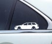 Audi A4 (B5) S4 Avant Station Wagon/RS4 2x Lowered Car Outline Stickers