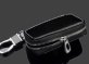 Cadillac Black Premium Leather Car Key Chain Coin Holder Zipper Case Remote Bag