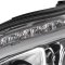 K2-LHP-BW22000-TM | 1998-2006 Mercedes-Benz W220 S-Class Upper LED DRL Signal Projector Headlights