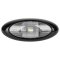 L17-0004C | Camper RV Trailer 12 Volt 18 LED Porch Light Oval Clear Exterior
