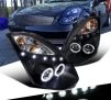 LHP-G35032JM-TM | 2003-2007 Infiniti G35 2Dr Coupe Black LED Halo Projector Headlights