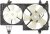 VO3117105 | 2000-2004 Volvo 40-Series Dual Radiator and Condenser Fan Assembly